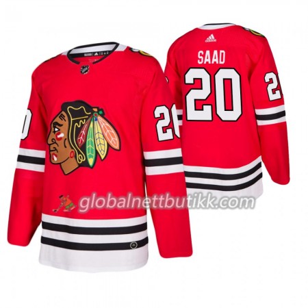 Chicago Blackhawks Hockeydrakt Brandon Saad 20 Adidas 2019-2020 Rød Authentic - Herre